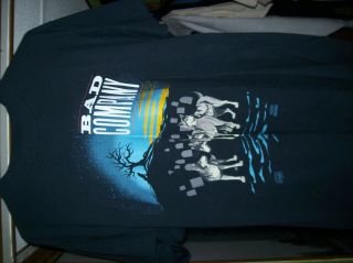 Vtg Bad Company T - Shirt (black - Large?) (vg) Paul Rodgers Brian Howe Rock Music