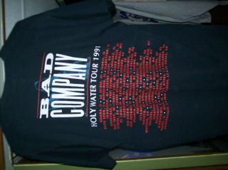 Vtg Bad Company T - Shirt (Black - Large?) (VG) Paul Rodgers Brian Howe Rock Music 4
