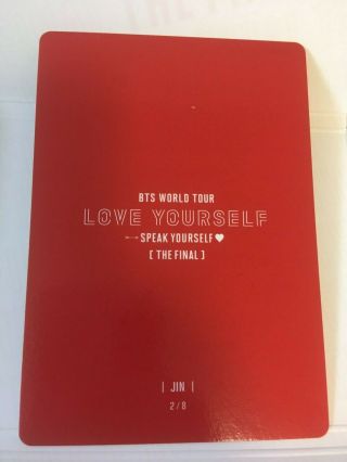BTS SPEAK YOURSELF THE FINAL in Seoul 2019 / Mini Photo Card 2/8 Jin 2