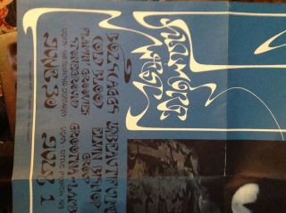 Vintage Fillmore West Bill Graham Concert Poster 287 Grateful Dead/Santana 4