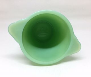 Vintage Green Jadeite Sugar Bowl Fire - King 3