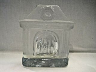 Nybro Glass Crystal Sweden Fireplace Candle Holder Wreath Xmas Votive Tea Light 2