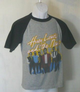 Vintage Huey Lewis And The News 1985 Live In Europe M Tee T - Shirt Short Sleeve 3