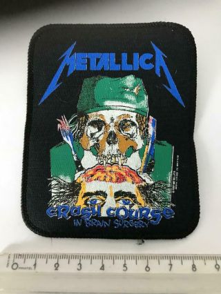 Metallica " Crash Course Brain.  " Sew On Patch From 1990s - £0.  99 Post Worldwide