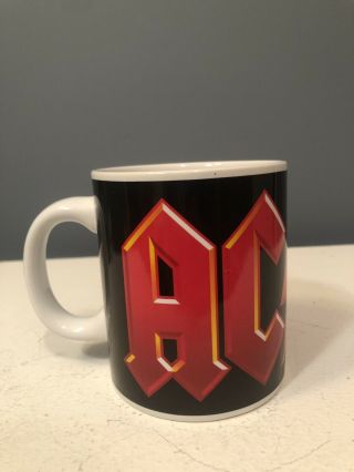 Ac/dc Logo Coffee Mug Cup - Black,  White And Red