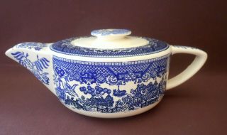 Royal China Blue Willow Teapot Spout And Handle Design Vintage