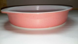 Vintage Mid - Century Pyrex Flamingo Pink 221 Casserole Dish Round Baking 8 Inch