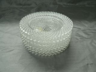 Anchor Hocking Miss America Clear Set 6 - 5,  " Bread Butter Plates Depression Glass