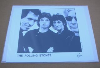 Rolling Stones Stripped Promo Press Photo 8x10 B&w - 1995
