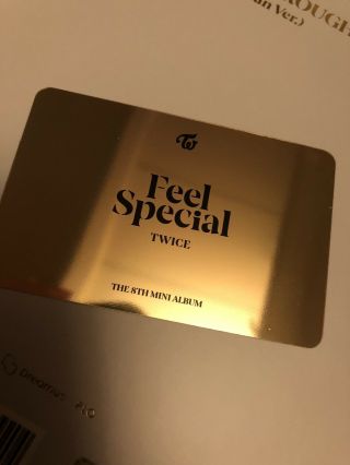 TWICE - 8th MINI ALBUM FEEL SPECIAL PHOTO CARD Chaeyoung KPOP SPECIAL GOLD CARD 4