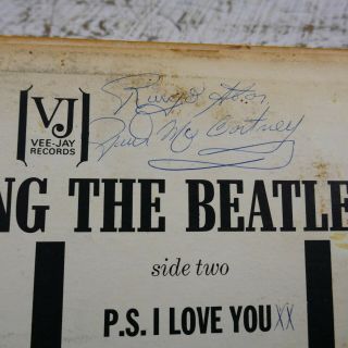 BEATLES introducing the beatles VJ VEE JAY VJLP 1062 SIGNED AUTOGRAPHED lp 4