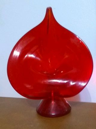 Ruby Red Jack In The Pulpit Art Glass