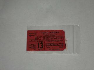 Reo Speedwagon Concert Ticket Stub - 1978 - You Can Tune A Piano Tour - Cobo Arena - Mi