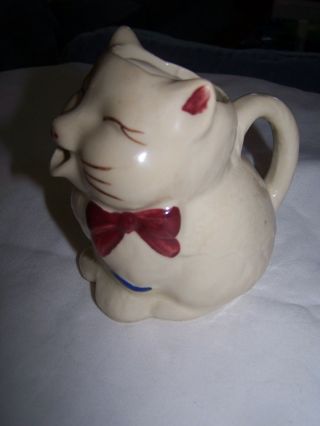 Vintage 1940 ' s Shawnee USA Pottery Puss n Boots Creamer Milk Cream Pitcher C 4