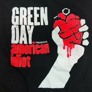 Vintage Green Day Rock Band T - Shirt American Idiot RARE Underground Tag 2000 5