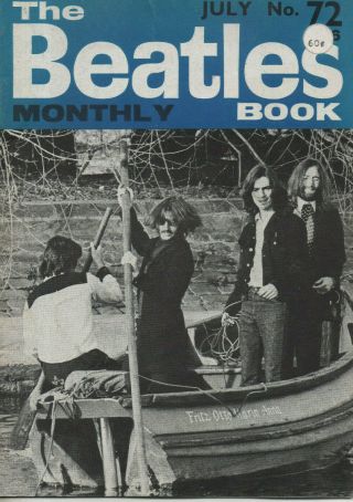 The Beatles Monthly Book 72 July 1969 Uk Fan Mag Group/ringo Covers