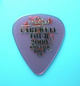 Ace Frehley // Kiss Farewell Tour Guitar Pick // 4/8/2000 West Palm Beach Fl
