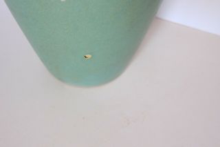 Arts and Crafts era classic matte green vase unmarked possibly Brush McCoy 7
