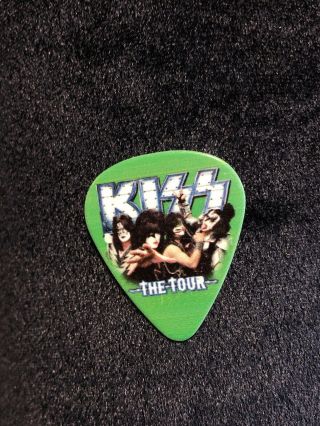 KISS Tour Guitar Pick LIVE Icon Gene Simmons Rock Band 9/1/12 Indiana Bass Rare 5