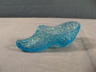 Cinderella Stoves & Ranges Advertising Light Blue Glass Button Daisy Shoe