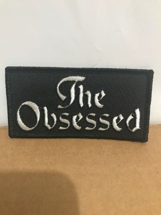 two THE OBSESSED logo embroidered patches DOOM ST VITUS CANDLEMASS WINO SABBATH 3