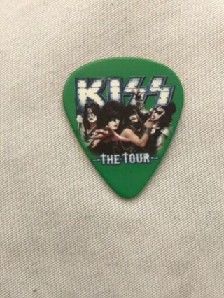 Kiss Tour Guitar Pick Live Icon Gene Simmons Rock Band 9/16/12 Mansfield Mass