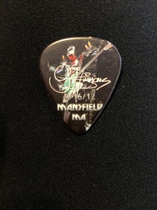 KISS Tour Guitar Pick LIVE Icon Gene Simmons Rock Band 9/16/12 Mansfield mass 2
