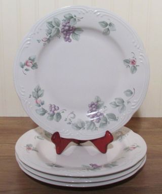 Pfaltzgraff Grapevine Dinner Plates Set Of 4 Made In The Usa