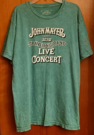John Mayer And His Traveling Band Concert Tee L July 13 2013 Dallas Texas