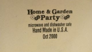 2000 Home & Garden Party Magnolia 12 3/4 
