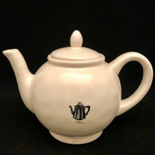 Rae Dunn 2017 Teapot From The Icon Line With Sticker