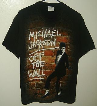 Michael Jackson 5 Off The Wall T - Shirt Size M Black Thriller