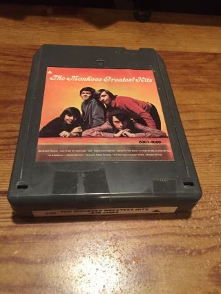 The Monkees/ Greatest Hits 1972 Arista Records 8 Track Tape Black