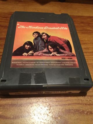 The Monkees/ Greatest Hits 1972 Arista Records 8 Track Tape Black 3