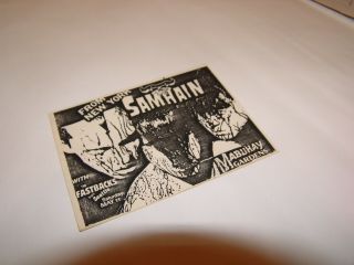 SAMHAIN paper sticker,  mid 1980 ' s 4.  7 X 3.  7 4