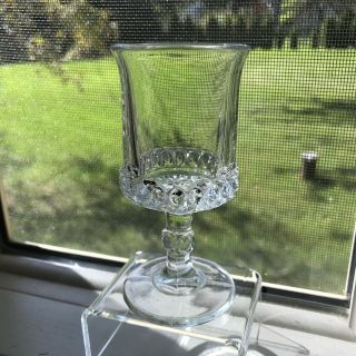 Eapg Bead Band Wine Cordial Glass Thousand Eye Band 4 1/8 Inches Circa 1880 