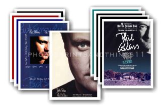 Phil Collins - 10 Promotional Posters - Collectable Postcard Set 1