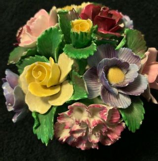 Denton Best Bone China England Porcelain Flowers Floral Arrangement