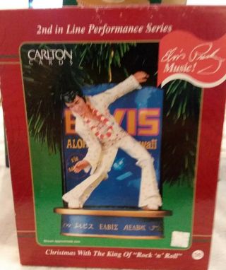 Elvis Christmas With The King Of Rock N Roll Ornament (carlton Cards Heirloom)
