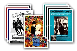 Thompson Twins - 10 Promotional Posters - Collectable Postcard Set 1