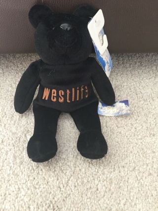 Westlife Black Beanie Bear