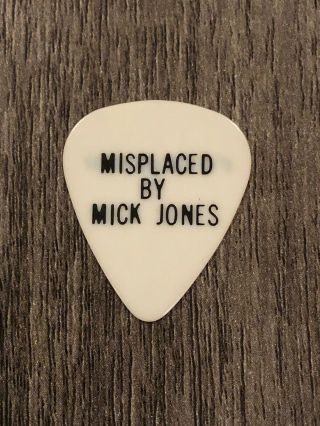 Foreigner Mick Jones Authentic Vintage Tour Guitar Pick Black/White 2