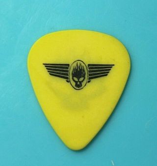 The Offspring // Greg K 2009 Tour Guitar Pick // Yellow/black