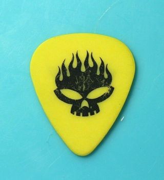 The Offspring // Greg K 2009 Tour Guitar Pick // Yellow/Black 2