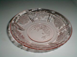 Federal Pink Depression Glass Sharon Cabbage Rose Cereal Bowl/s (d59)