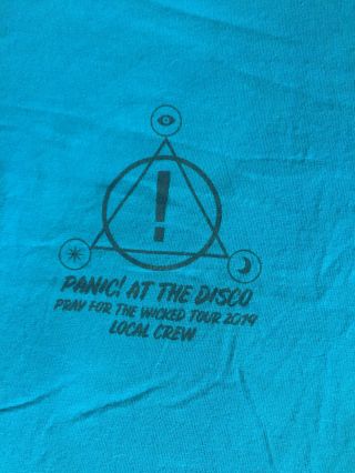 Panic At The Disco Tour 2019 Crew T - Shirt Size XL 2