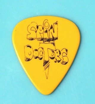 Spin Doctors // Mark White 1991 Concert Tour Guitar Pick // Yellow/black