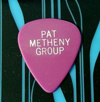 Pat Metheny Group // Concert Tour Guitar Pick // Purple/white D 