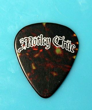 Motley Crue // Mick Mars 2011 Concert Tour Guitar Pick // Faux Tortouse Shell