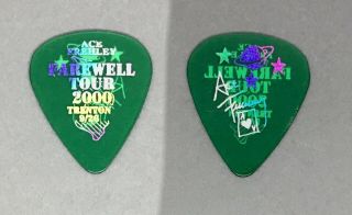 Kiss Ace Frehley Farewell City Guitar Pick From The Trenton,  Nj 9/26/00 Show